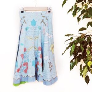 Plenty by Tracy Reese Placement printed midi skirt